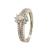 Silver Oval Cut Cubic Zirconia Ring